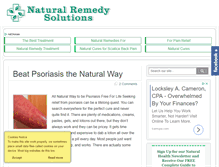 Tablet Screenshot of naturalremedysolutions.com